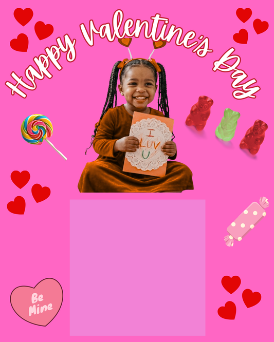 Valentine’s Day Photo Card Template | Editable Digital Download