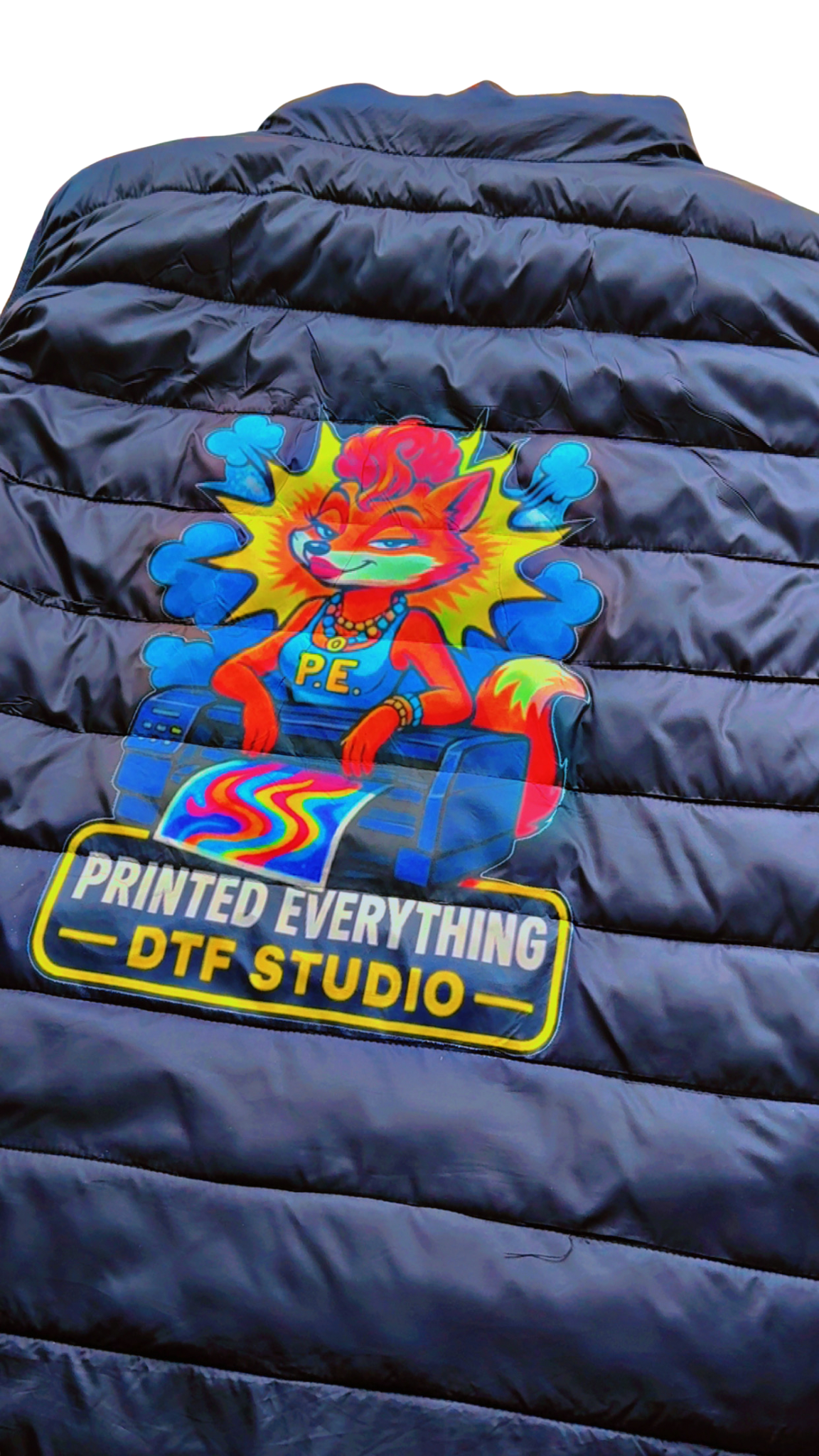 🔥 Custom USB Heated Vest With Your Logo — B.eaded E.verything X Printed Everything X Laughing Hyena (Battery Not Included)
