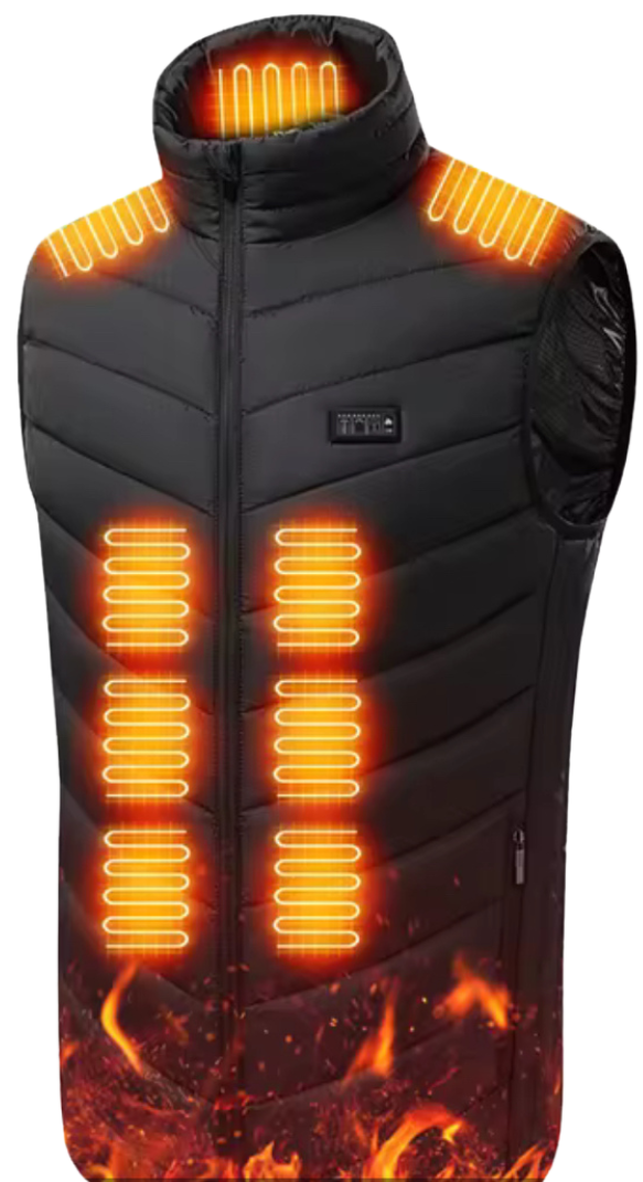 🔥 Custom USB Heated Vest With Your Logo — B.eaded E.verything X Printed Everything X Laughing Hyena (Battery Not Included)