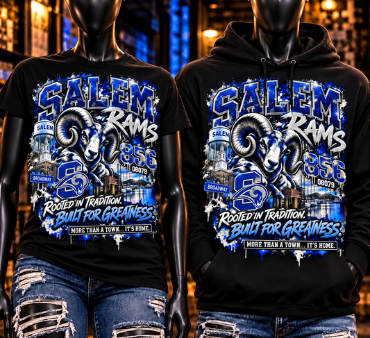 Salem Rams Hometown Pride Graphic T-Shirt & Hoodie | 856 Collection