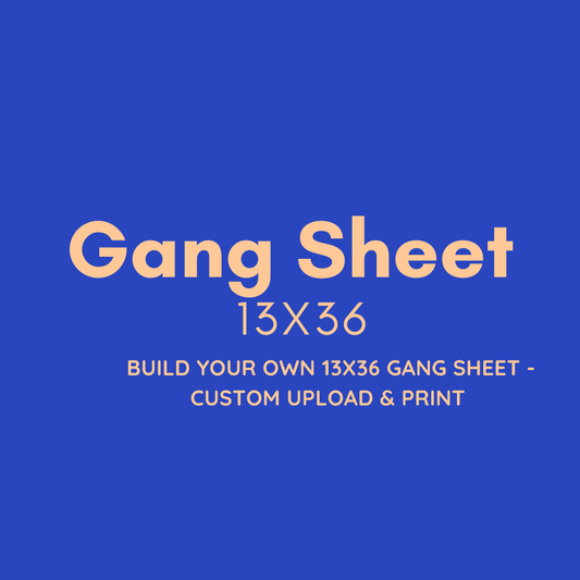 Build Your Own 13x36 in DTF Gang Sheet – Custom Upload & Print