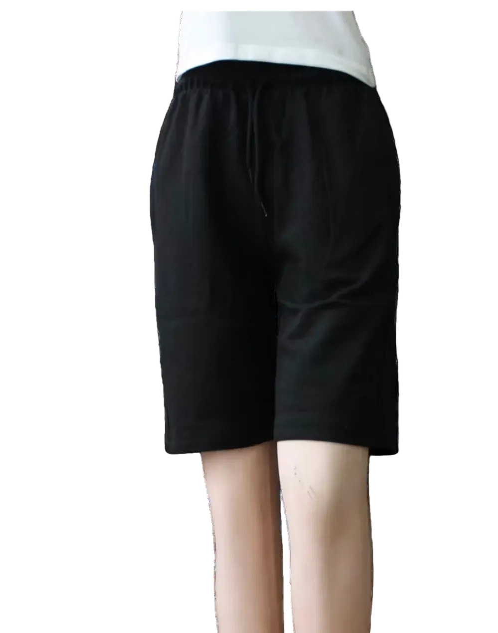 Black shorts on a white background